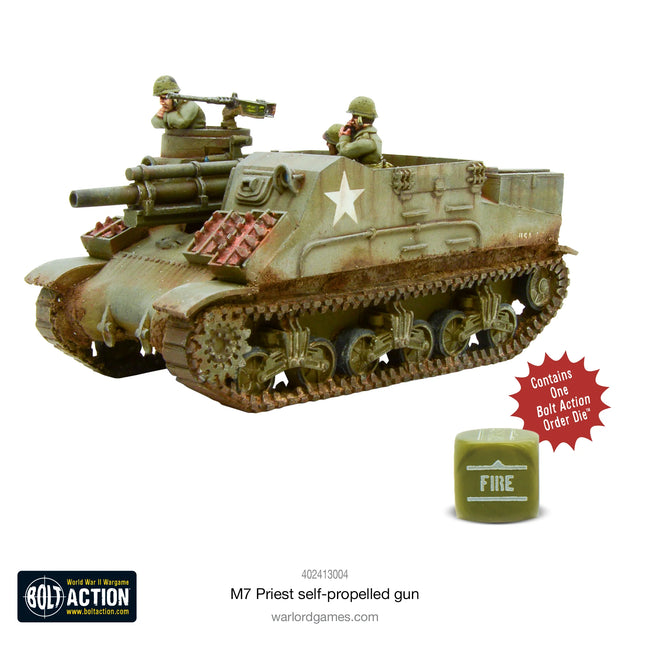 Dit is een foto van het spel M7 Priest Self-Propelled Gun te koop bij Speldorado Spellenwinkel Delft