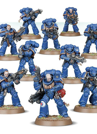 Dit is een afbeelding van het miniatuur Primaris Intercessors - Space Marines voor het spel Warhammer, te koop bij Tabletop Miniature Wargames spellenwinkel Speldorado in delft