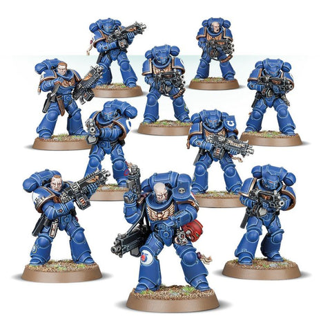 Dit is een afbeelding van het miniatuur Primaris Intercessors - Space Marines voor het spel Warhammer, te koop bij Tabletop Miniature Wargames spellenwinkel Speldorado in delft