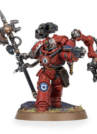 Dit is een afbeelding van het miniatuur Primaris Techmarine - Space Marines voor het spel Warhammer, te koop bij Tabletop Miniature Wargames spellenwinkel Speldorado in delft