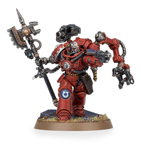 Dit is een afbeelding van het miniatuur Primaris Techmarine - Space Marines voor het spel Warhammer, te koop bij Tabletop Miniature Wargames spellenwinkel Speldorado in delft