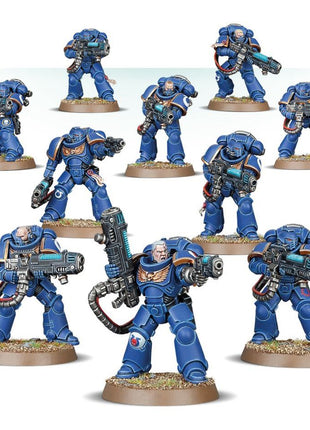 Dit is een afbeelding van het miniatuur Primaris Hellblasters - Space Marines voor het spel Warhammer, te koop bij Tabletop Miniature Wargames spellenwinkel Speldorado in delft