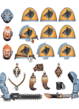 Dit is een afbeelding van het miniatuur Primaris Upgrades - Space Wolves voor het spel Warhammer, te koop bij Tabletop Miniature Wargames spellenwinkel Speldorado in delft