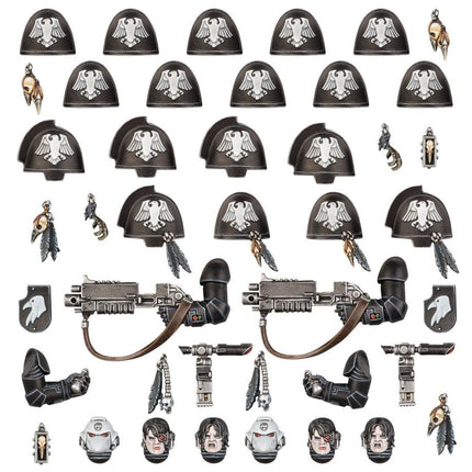 Dit is een afbeelding van het miniatuur Primaris Upgrades & Transfrs - Raven Guard voor het spel Warhammer, te koop bij Tabletop Miniature Wargames spellenwinkel Speldorado in delft