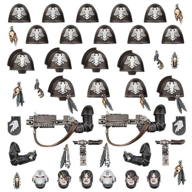 Dit is een afbeelding van het miniatuur Primaris Upgrades & Transfrs - Raven Guard voor het spel Warhammer, te koop bij Tabletop Miniature Wargames spellenwinkel Speldorado in delft