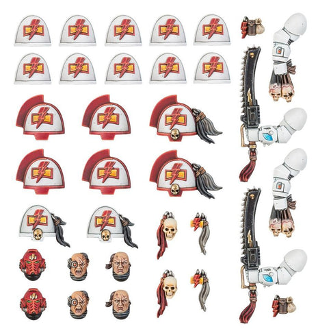 Dit is een afbeelding van het miniatuur Primaris Upgrades and Transfers - White Scars voor het spel Warhammer, te koop bij Tabletop Miniature Wargames spellenwinkel Speldorado in delft