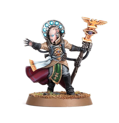 Dit is een afbeelding van het miniatuur Psyker - Astra Militarum voor het spel Warhammer, te koop bij Tabletop Miniature Wargames spellenwinkel Speldorado in delft