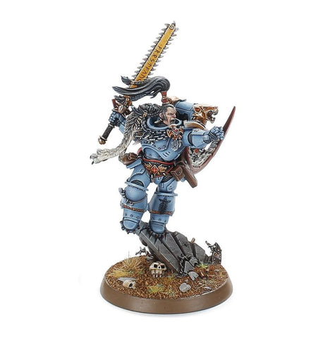 Dit is een afbeelding van het miniatuur Ragnar Blackmane - Space Wolves voor het spel Warhammer, te koop bij Tabletop Miniature Wargames spellenwinkel Speldorado in delft