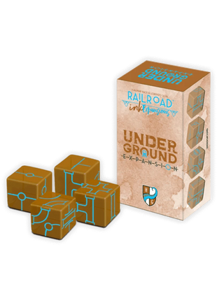 Dit is een foto van het spel Railroad Ink UItbreidingen Underground te koop bij Speldorado Spellenwinkel Delft