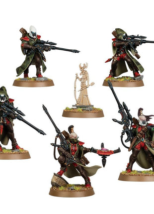 Dit is een afbeelding van het miniatuur Rangers - Aeldari voor het spel Warhammer, te koop bij Tabletop Miniature Wargames spellenwinkel Speldorado in delft