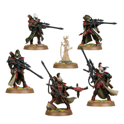 Dit is een afbeelding van het miniatuur Rangers - Aeldari voor het spel Warhammer, te koop bij Tabletop Miniature Wargames spellenwinkel Speldorado in delft