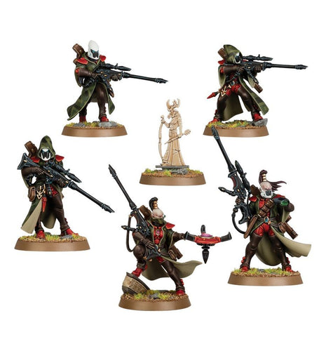 Dit is een afbeelding van het miniatuur Rangers - Aeldari voor het spel Warhammer, te koop bij Tabletop Miniature Wargames spellenwinkel Speldorado in delft