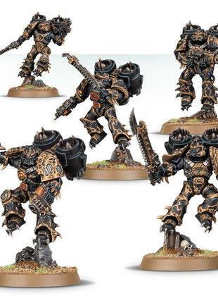 Dit is een afbeelding van het miniatuur Raptors - Chaos Space Marines voor het spel Warhammer, te koop bij Tabletop Miniature Wargames spellenwinkel Speldorado in delft