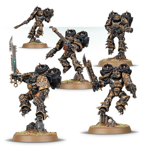 Dit is een afbeelding van het miniatuur Raptors - Chaos Space Marines voor het spel Warhammer, te koop bij Tabletop Miniature Wargames spellenwinkel Speldorado in delft
