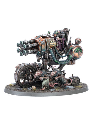 Dit is een afbeelding van het miniatuur Ratling Warpblaster - Skaven voor het spel Warhammer, te koop bij Tabletop Miniature Wargames spellenwinkel Speldorado in delft