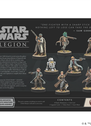 Dit is een foto van het spel Star Wars Legion Rebel Sleeper Cell Unit Expansion te koop bij Speldorado Spellenwinkel Delft