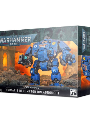 Dit is een afbeelding van het miniatuur Primaris Redemptor Dreadnought - Space Marines voor het spel Warhammer, te koop bij Tabletop Miniature Wargames spellenwinkel Speldorado in delft