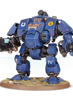 Dit is een afbeelding van het miniatuur Primaris Redemptor Dreadnought - Space Marines voor het spel Warhammer, te koop bij Tabletop Miniature Wargames spellenwinkel Speldorado in delft