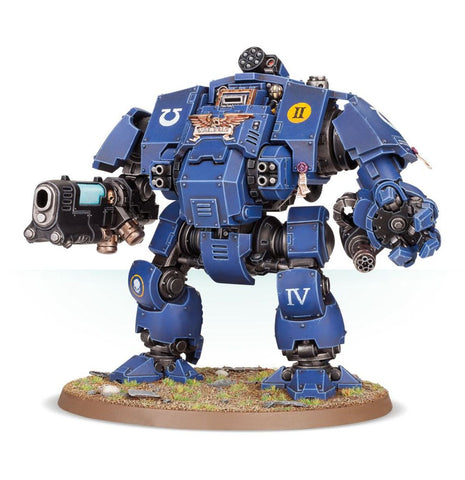Dit is een afbeelding van het miniatuur Primaris Redemptor Dreadnought - Space Marines voor het spel Warhammer, te koop bij Tabletop Miniature Wargames spellenwinkel Speldorado in delft