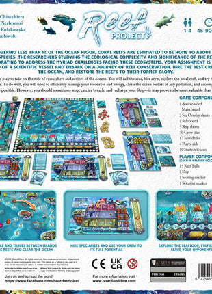 Dit is een foto van het spel Reef Project te koop bij Speldorado Spellenwinkel Delft