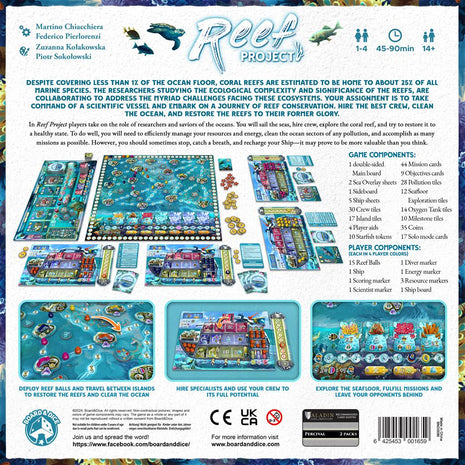 Dit is een foto van het spel Reef Project te koop bij Speldorado Spellenwinkel Delft