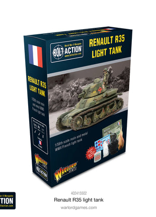 Renault R35 Light Tank voor Bolt Action - fransen vehicle schaal 1:58 miniatuur