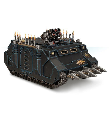 Dit is een afbeelding van het miniatuur Rhino - Chaos Space Marines voor het spel Warhammer, te koop bij Tabletop Miniature Wargames spellenwinkel Speldorado in delft