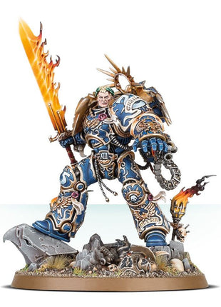 Dit is een afbeelding van het miniatuur Roboute Guilliman - Space Marines voor het spel Warhammer, te koop bij Tabletop Miniature Wargames spellenwinkel Speldorado in delft