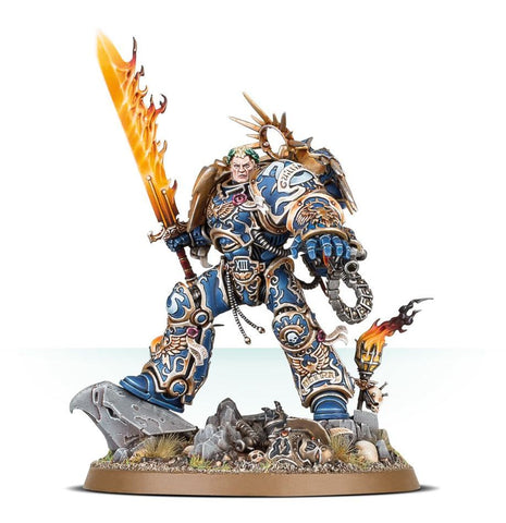 Dit is een afbeelding van het miniatuur Roboute Guilliman - Space Marines voor het spel Warhammer, te koop bij Tabletop Miniature Wargames spellenwinkel Speldorado in delft