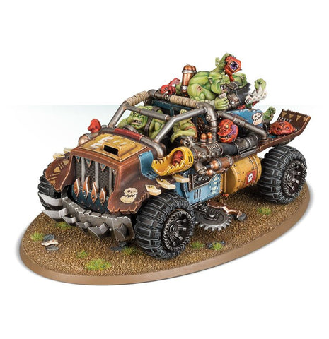 Dit is een afbeelding van het miniatuur Rukkatrukk Squigbuggy - Orks voor het spel Warhammer, te koop bij Tabletop Miniature Wargames spellenwinkel Speldorado in delft