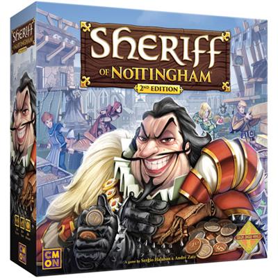 Dit is een foto van het spel Sheriff of Nottingham 2e Editie -EN te koop bij Speldorado Spellenwinkel Delft