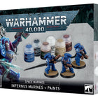 Dit is een foto van het spel Infernus Marines + Paints  - Space Marines te koop bij Speldorado Spellenwinkel Delft