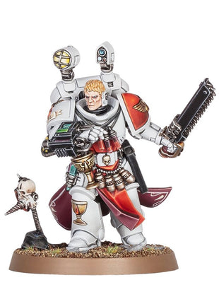 Dit is een afbeelding van het miniatuur Sanguinary Priest - Blood Angels voor het spel Warhammer, te koop bij Tabletop Miniature Wargames spellenwinkel Speldorado in delft