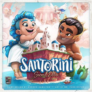 Santorini 2nd Edition - EN – gezellig kaartspel – 2 tot 4 spelers