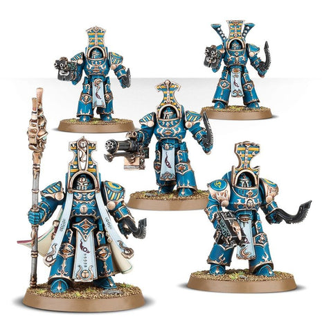 Dit is een afbeelding van het miniatuur Scarab Occult Terminators - Thousand Sons voor het spel Warhammer, te koop bij Tabletop Miniature Wargames spellenwinkel Speldorado in delft