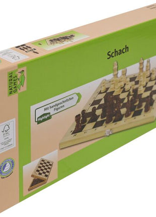 Schaak  Schaak Cassette Licht, - Natural Games - Hout - uitvoering