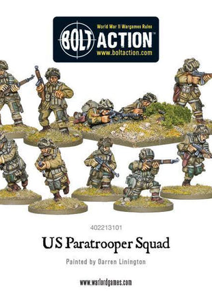Dit is een foto van het spel US Paratrooper Squad (Screaming Eagles 101st Airborne) te koop bij Speldorado Spellenwinkel Delft