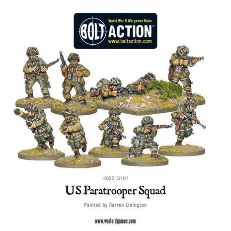 Dit is een foto van het spel US Paratrooper Squad (Screaming Eagles 101st Airborne) te koop bij Speldorado Spellenwinkel Delft