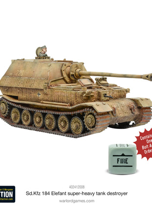 Dit is een foto van het spel Sd.Kfz 184 Elefant Super-Heavy Tank Destroyer te koop bij Speldorado Spellenwinkel Delft