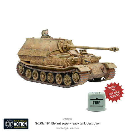 Dit is een foto van het spel Sd.Kfz 184 Elefant Super-Heavy Tank Destroyer te koop bij Speldorado Spellenwinkel Delft