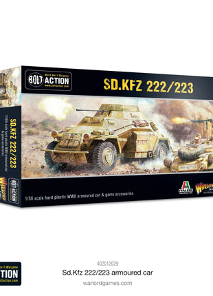 Sd.Kfz 222/223 Armoured Car voor Bolt Action - duitsers vehicle schaal 1:58 miniatuur