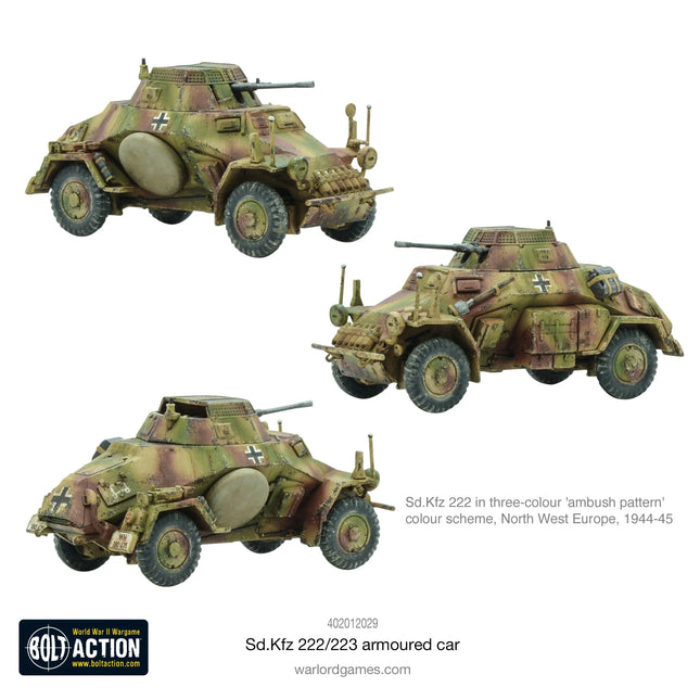Dit is een foto van het spel Sd.Kfz 222/223 Armoured Car te koop bij Speldorado Spellenwinkel Delft