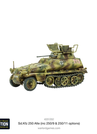Sd.Kfz.250 (Alte) Half-Track (Options for 250/1, 250/3, 250/10) voor Bolt Action - duitsers vehicle schaal 1:58 miniatuur
