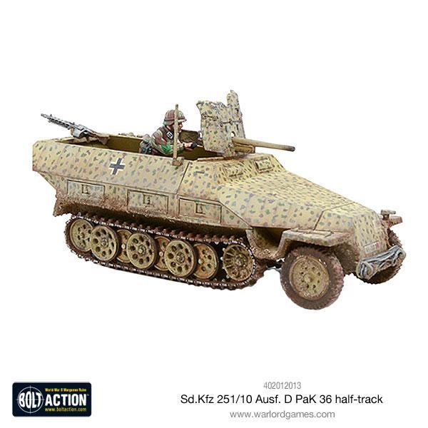 Dit is een foto van het spel Sd.Kfz 251/10 ausf D (3.7mm Pak) Half Track te koop bij Speldorado Spellenwinkel Delft