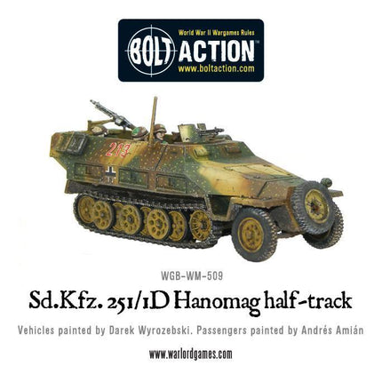 Dit is een foto van het spel Sd.Kfz 251/1 Ausf D Hanomag te koop bij Speldorado Spellenwinkel Delft