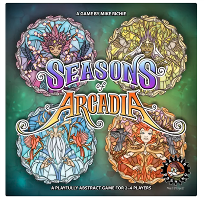 Dit is een foto van het spel Seasons of Arcadia EN te koop bij Speldorado Spellenwinkel Delft