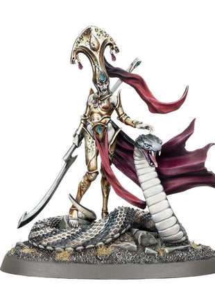 Dit is een afbeelding van het miniatuur Sekhar Fang Of Nulahmia - Soulblight Gravelords voor het spel Warhammer, te koop bij Tabletop Miniature Wargames spellenwinkel Speldorado in delft