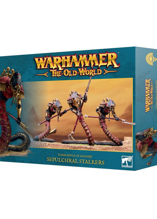 Dit is een afbeelding van het miniatuur Sepulchral Stalkers - Tomb Kings of Khemri voor het spel Warhammer, te koop bij Tabletop Miniature Wargames spellenwinkel Speldorado in delft