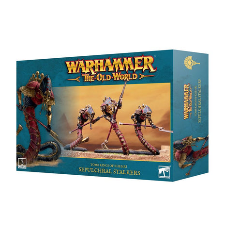 Dit is een afbeelding van het miniatuur Sepulchral Stalkers - Tomb Kings of Khemri voor het spel Warhammer, te koop bij Tabletop Miniature Wargames spellenwinkel Speldorado in delft