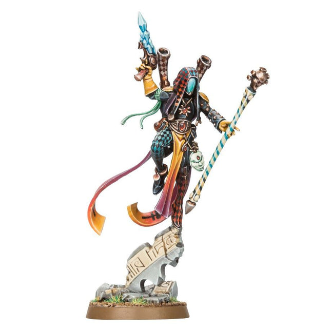 Dit is een afbeelding van het miniatuur Shadowseer - Aeldari voor het spel Warhammer, te koop bij Tabletop Miniature Wargames spellenwinkel Speldorado in delft